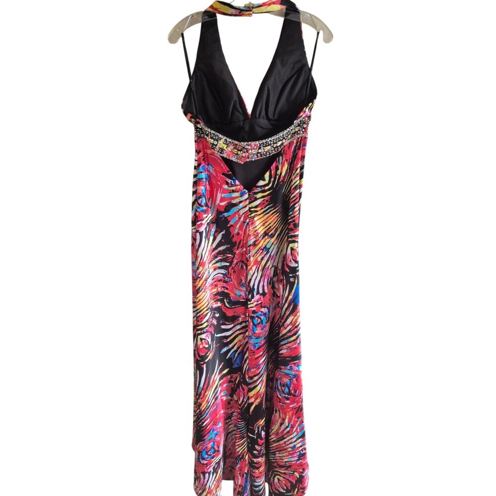 Vibrant Multicolor Maxi Dress size 8 - Picture 2 of 7